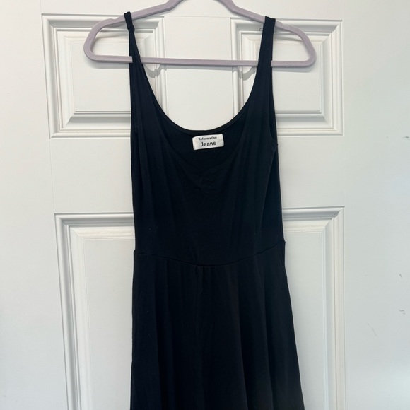 Dresses | Reformation Jeans Black Rou Knit Dress | Poshmark